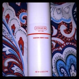Coach Signature fabric cleaner.